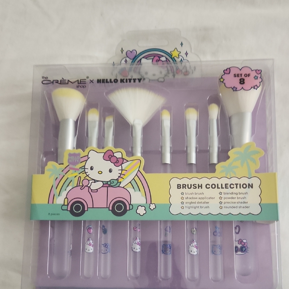 The Creme Shop x Hello Kitty Brush Collection Set of 8 New